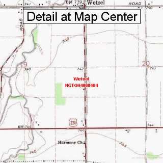   Quadrangle Map   Wetsel, Ohio (Folded/Waterproof)