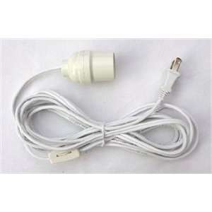   Sets 12 Foot White Power Cord with on/off switch 