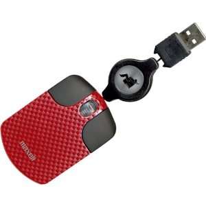  Red Mini Retractable Optical Travel Mouse Electronics