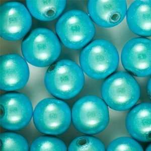  8mm Aqua Blue Miracle Bead Round Arts, Crafts & Sewing
