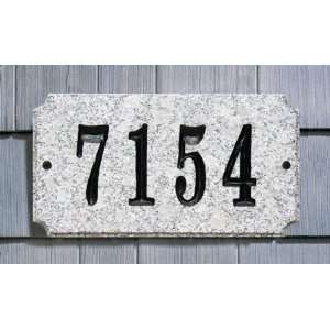   in Sand Polished granite plaque w/Engraved Numbers
