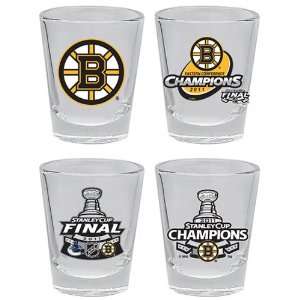  Boston Bruins 2011 NHL Stanley Cup Champions 4 Pack Shot 