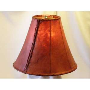  Red Rawhide Bell Lamp Shade 16