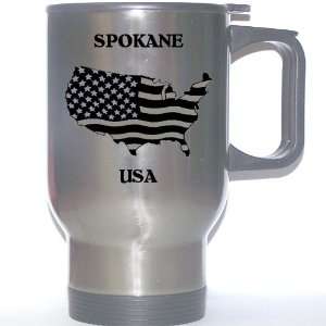  US Flag   Spokane, Washington (WA) Stainless Steel Mug 