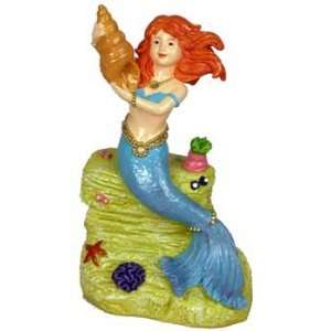  Top Quality Resin Ornament   Mermaid With Sea Shell Pet 