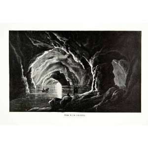  1902 Print Sea Cave Blue Grotto Capri Italy Grotta Azzurra 