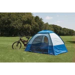    Portable 2 Person Camping Blue Square Dome Tent