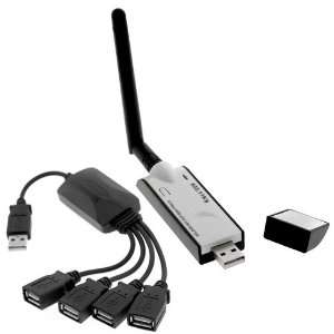 GTMax IEEE 802.11B/G 54Mbps USB Wireless Network LAN Adapter + USB 2.0 