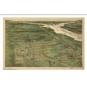 Historic Alexandria, Virginia, c. 1890 (M) Panoramic Map Poster Print 