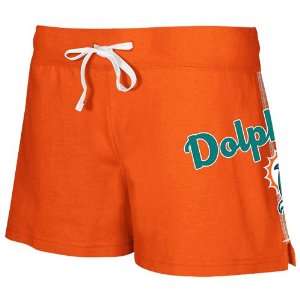 Reebok Miami Dolphins Ladies Orange Hipster Active Logo Shorts (XX 