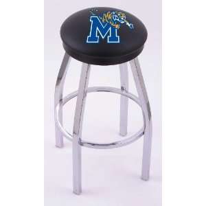  University of Memphis 25 Single ring swivel bar stool 