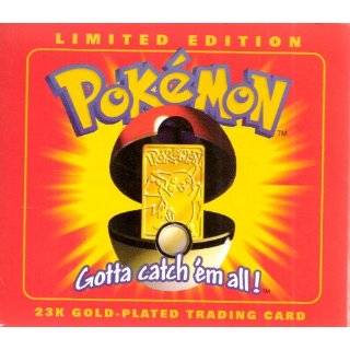 Pokemon 23K Gold Plated Trading Card Limited Edition   Pikachu