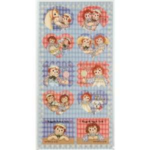  Raggedy Ann & Andy Stickers   Type 107B Blue Toys & Games