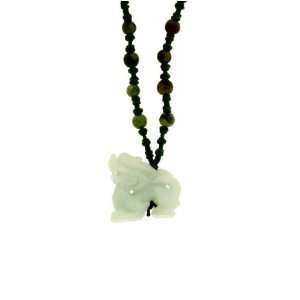 Very Personal Gift   Dragon Zodiac Jade Necklace Embellished with 