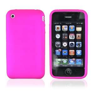  for iPhone 3GS Premium Silicone Case ROSE PINK & Screen 