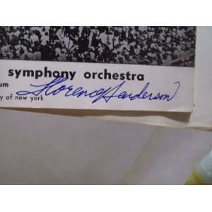   Florence Concert Program Signed Autograph Stadium Concerts Review 1960