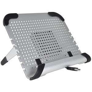   Cooler Pad w/Removable 80mm Fan (Silver)