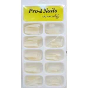    Kwality Closeouts 351 100 Pack Pro 1 Nail Tips Case of 128 Beauty