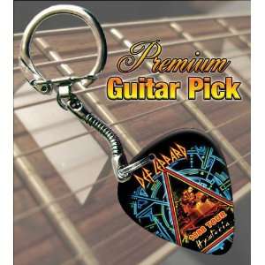  Def Leppard Hysteria 1988 Tour Premium Guitar Pick Keyring 