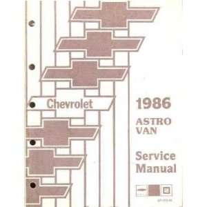  1986 CHEVY ASTRO VAN Shop Service Repair Manual Book 