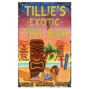  Customizable Tiki Bar Vintage Style Wooden Sign Patio 