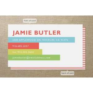  Bright Stripes Business Cards