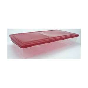  Underbed Holiday Storage Box with Hinged Lid set/5 (Red 
