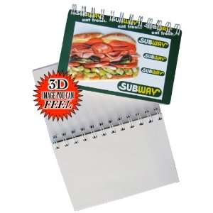  3 D Subway Sandwiches Restaurant Collectors Notepad 