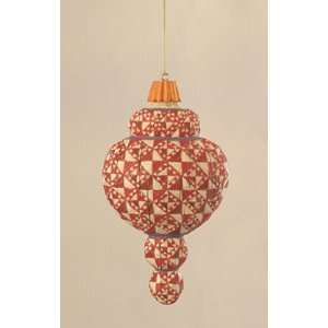  Jim Shore Red with Purple Bands Hanging Ornament