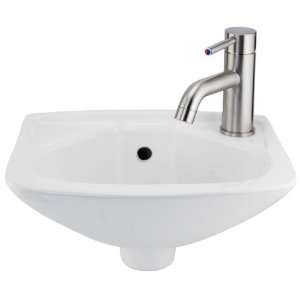   Mount Sink   Single Hole Faucet Drillings on Right Side   UPC   White