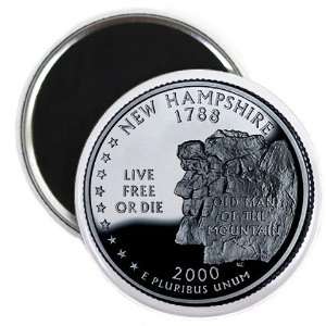 NEW HAMPSHIRE State Quarter Mint Image 2.25 inch Fridge Magnet