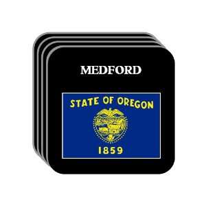 US State Flag   MEDFORD, Oregon (OR) Set of 4 Mini Mousepad Coasters
