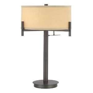  Contemporary Table Lamp with Beige Drum Shade