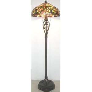 Tiffany Shade Antique Brown Lamp