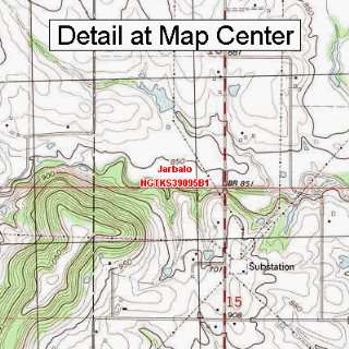 USGS Topographic Quadrangle Map   Jarbalo, Kansas (Folded/Waterproof)