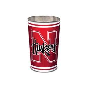  Nebraska Corn Huskers NCAA Tapered Wastebasket (15 Height 
