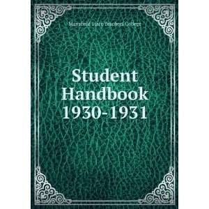  Student Handbook 1930 1931 Mansfield State Teachers 