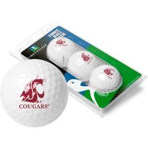  Washington State Cougars 3 Golf Ball Sleeves Sports 