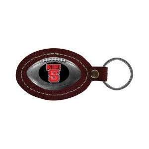 North Carolina State Wolfpack Leather Football Key Tag   NCAA College 