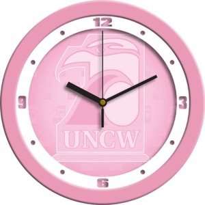 North Carolina Wilmington Seahawks NCAA Wall Clock (Pink)  