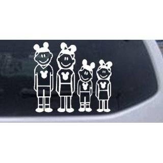   Family Stick Family Car Window Wall Laptop Decal Sticker    White