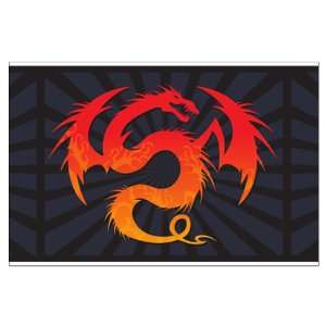  Large Poster Tribal Fire Dragon 