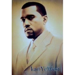KANYE WEST ORIGINAL MIXED OIL PAINTING GALLERY WRAP 16X16X1.5