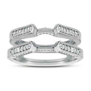  Carat Diamond 14 Karat Gold Wedding Ring Guard Enhancer Jewelry