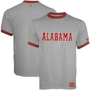  Alabama Crimson Tide Grey Recruit Ringer T shirt Sports 