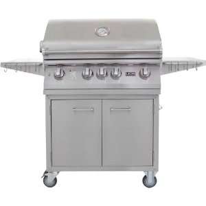  Lion 32 Inch Stainless Steel Natural Gas Grill On Cart 
