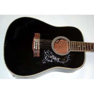Willie Nelson Autographed Signed 12 string Guitar Dual Certified