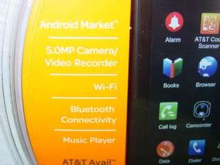 AT&T Avail Prepaid Android GoPhone. Wi Fi, Bluetooth Connectivity 