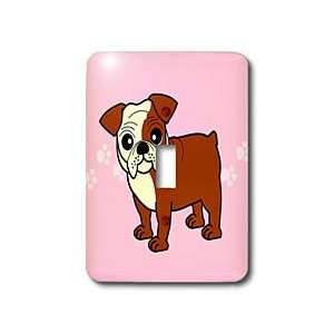 Janna Salak Designs Dogs   Cute Bulldog Red and White Coat   Cartoon 