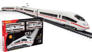   ice3 locomotive one first class and one second class passenger car and